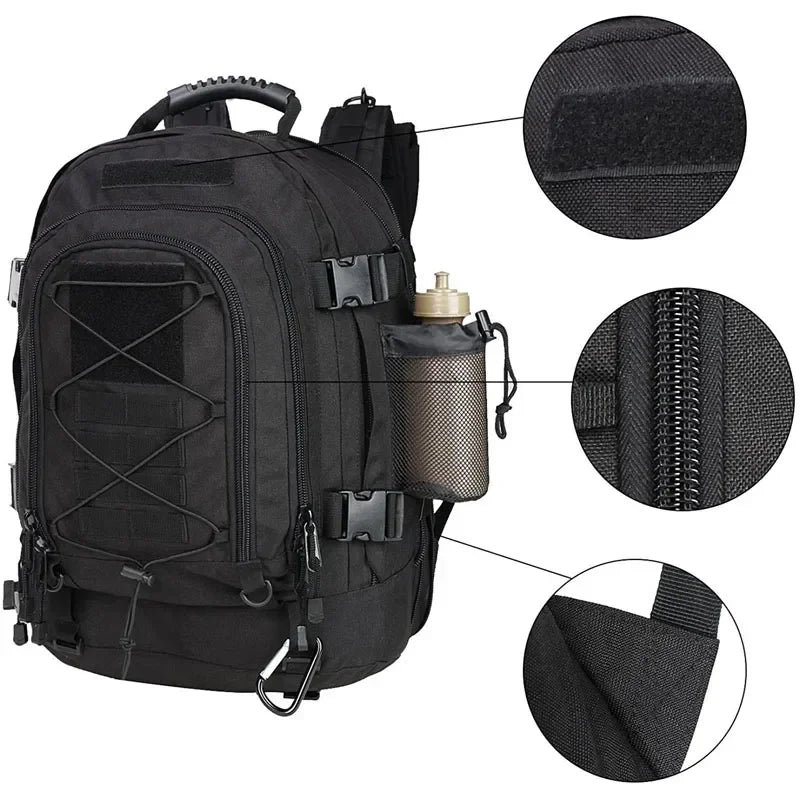 Q Tactical Backpack Unisex Outdoor Water Resistant Laptop Backpack
