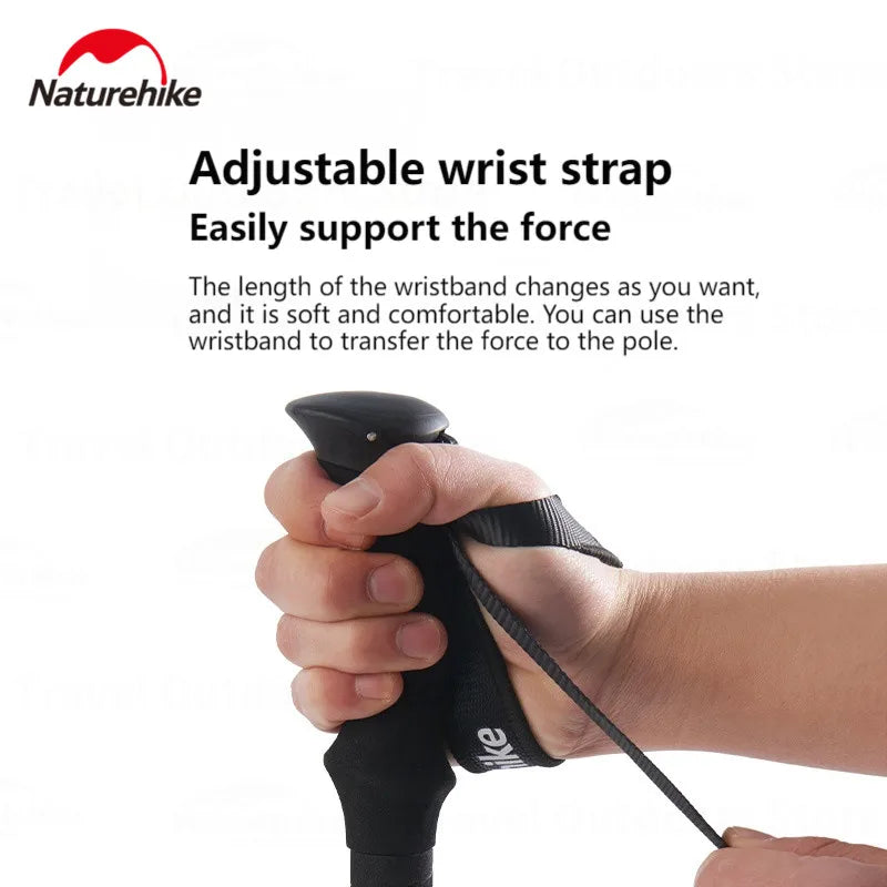 Naturehike ST03 Trekking Pole External Lock Three Sections Telescopic