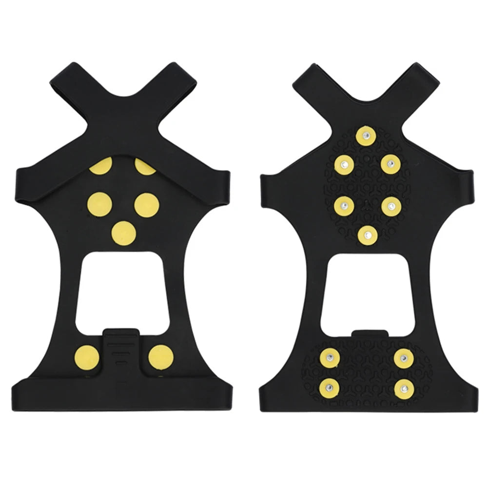 10 Teeth Climbing Crampons Anti Slip Mountaineering Cleats Unisex