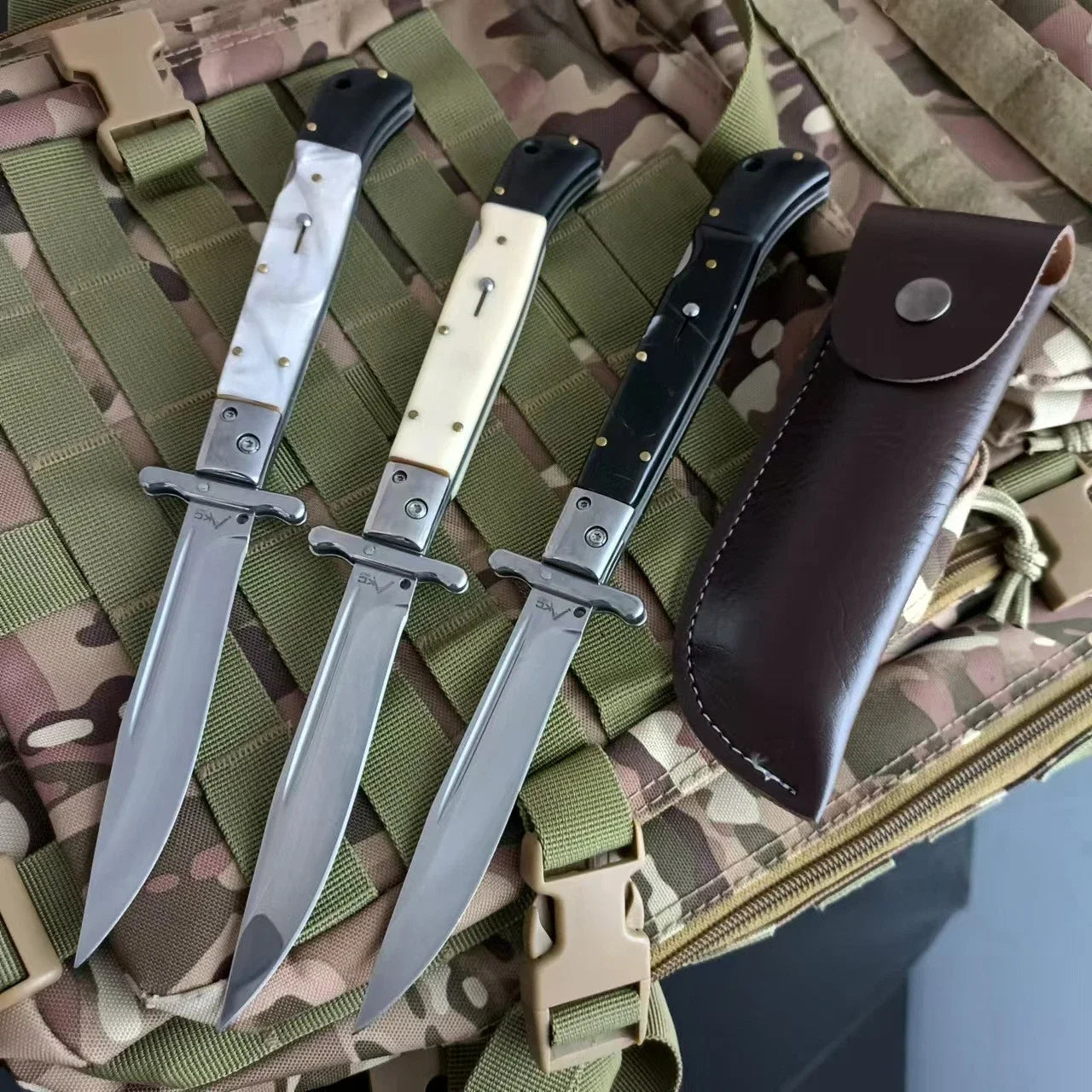 DIY Supplies Folding Outdoor Knife 440C Blade