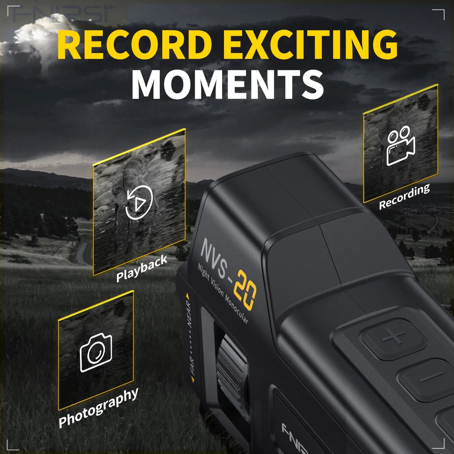 FNIRSI NVS-20 4K Night Vision Monocular With 6X Zoom