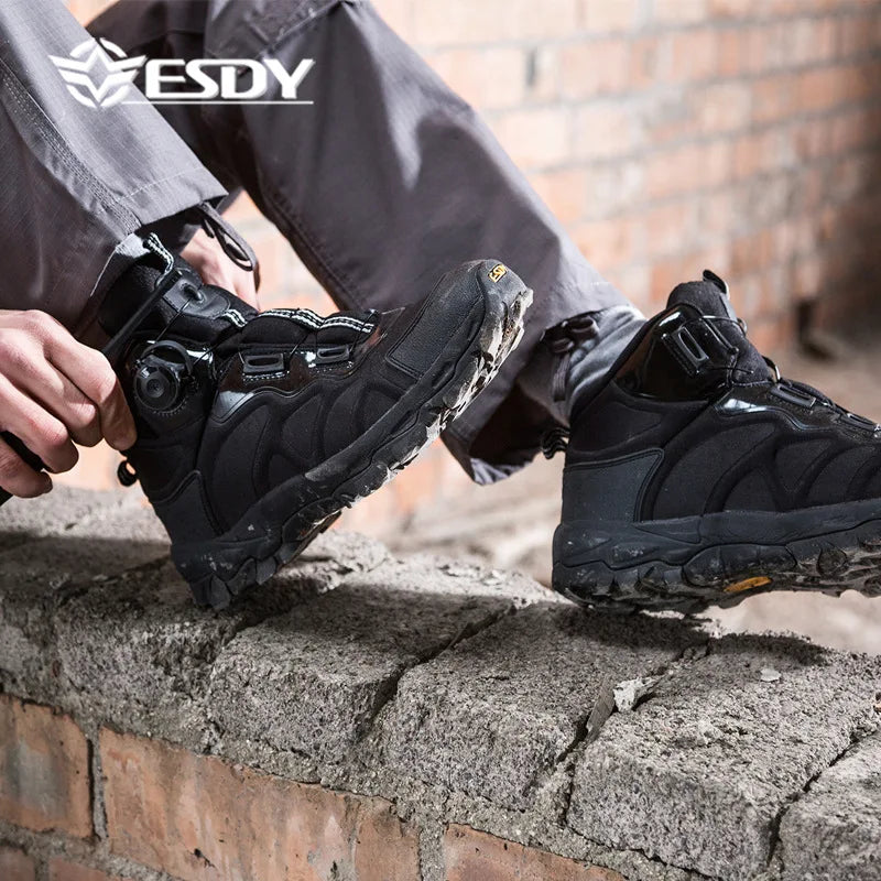 KOLINLOVCN Men Outdoor Hiking Boots Waterproof Winter Footwear