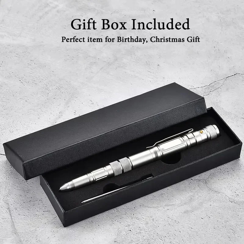 Multi-Function Military Self Defense Tactical Pen With Flashlight Bottle Opener