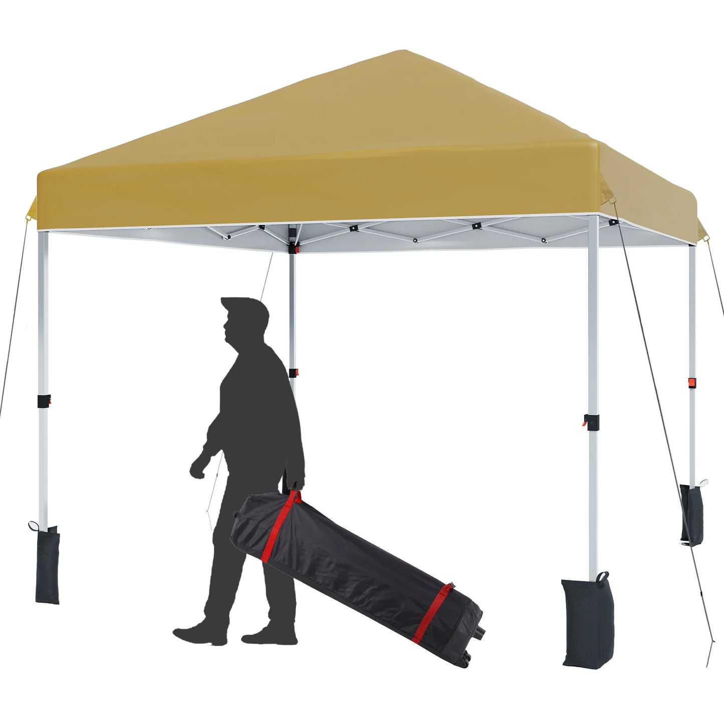 HiMISS Center Locking Canopy Tent Outdoor Portable Shelter