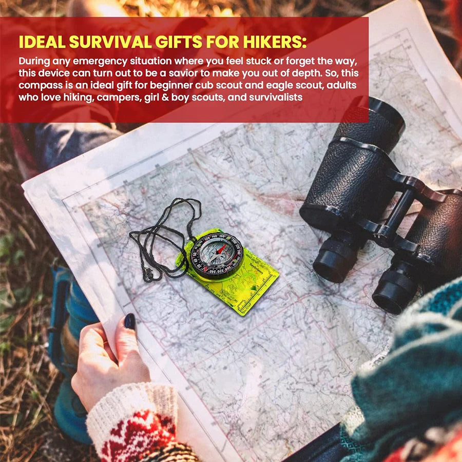 Professional Waterproof Camping Compass For Outdoor Navigation And Survival