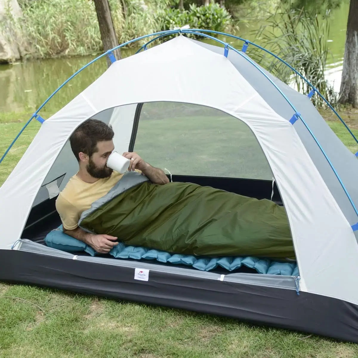 Ultralight Envelope Sleeping Bag 59F To 32F Waterproof Compression Sack