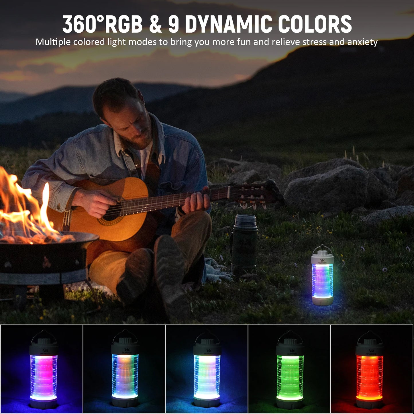 Wurkkos CL01 Camping Lantern 550LM Rechargeable LED Light Power Bank