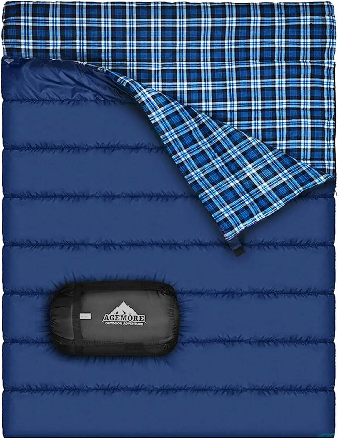 Cotton Flannel Sleeping Bag Camping Waterproof Lightweight