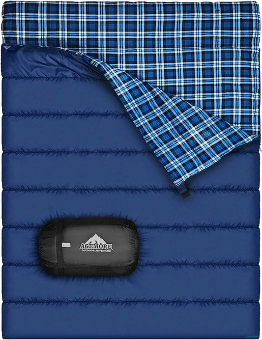 Cotton Flannel Sleeping Bag Camping Waterproof Lightweight