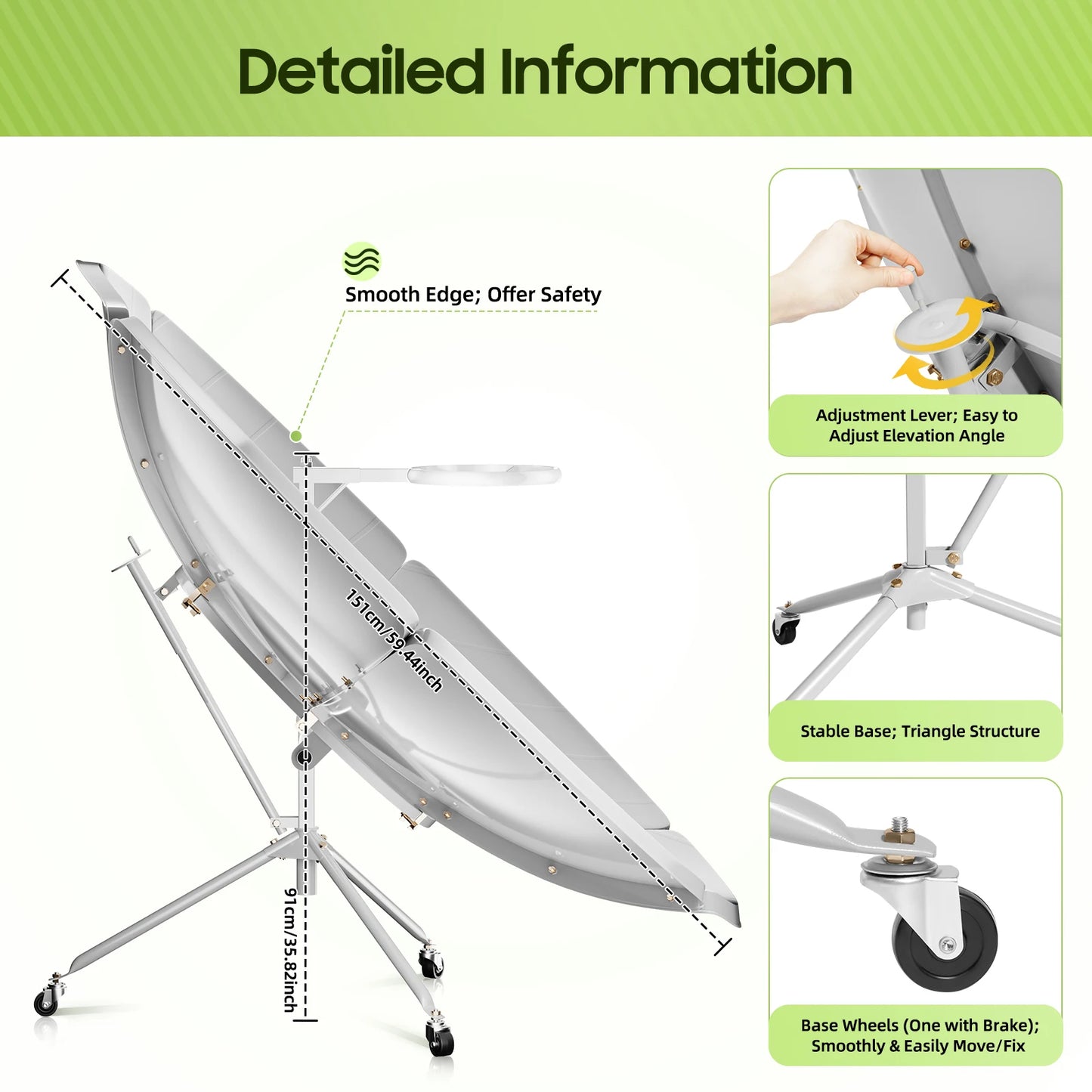 Portable Concentrating Solar Stove for Camping