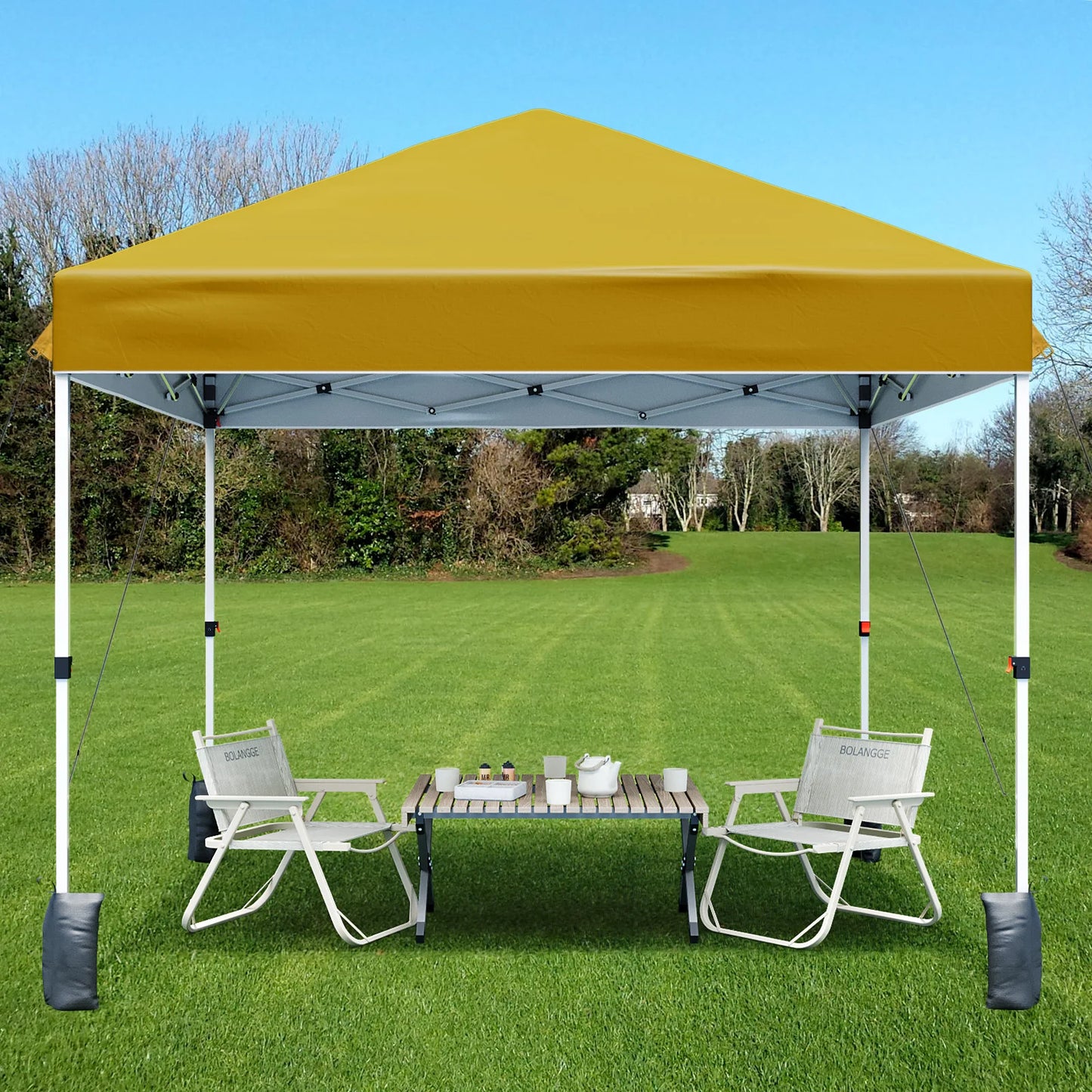 HiMISS Center Locking Canopy Tent Outdoor Portable Shelter