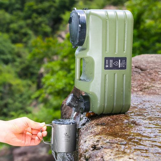 Leak Proof Camping Water Bucket Cover With Faucet Lid