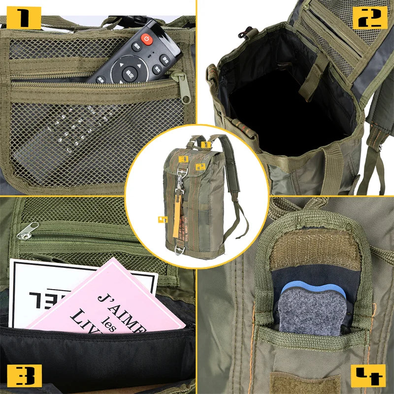 LQARMY Durable All-Purpose Backpack for Outdoor Hiking and Travel