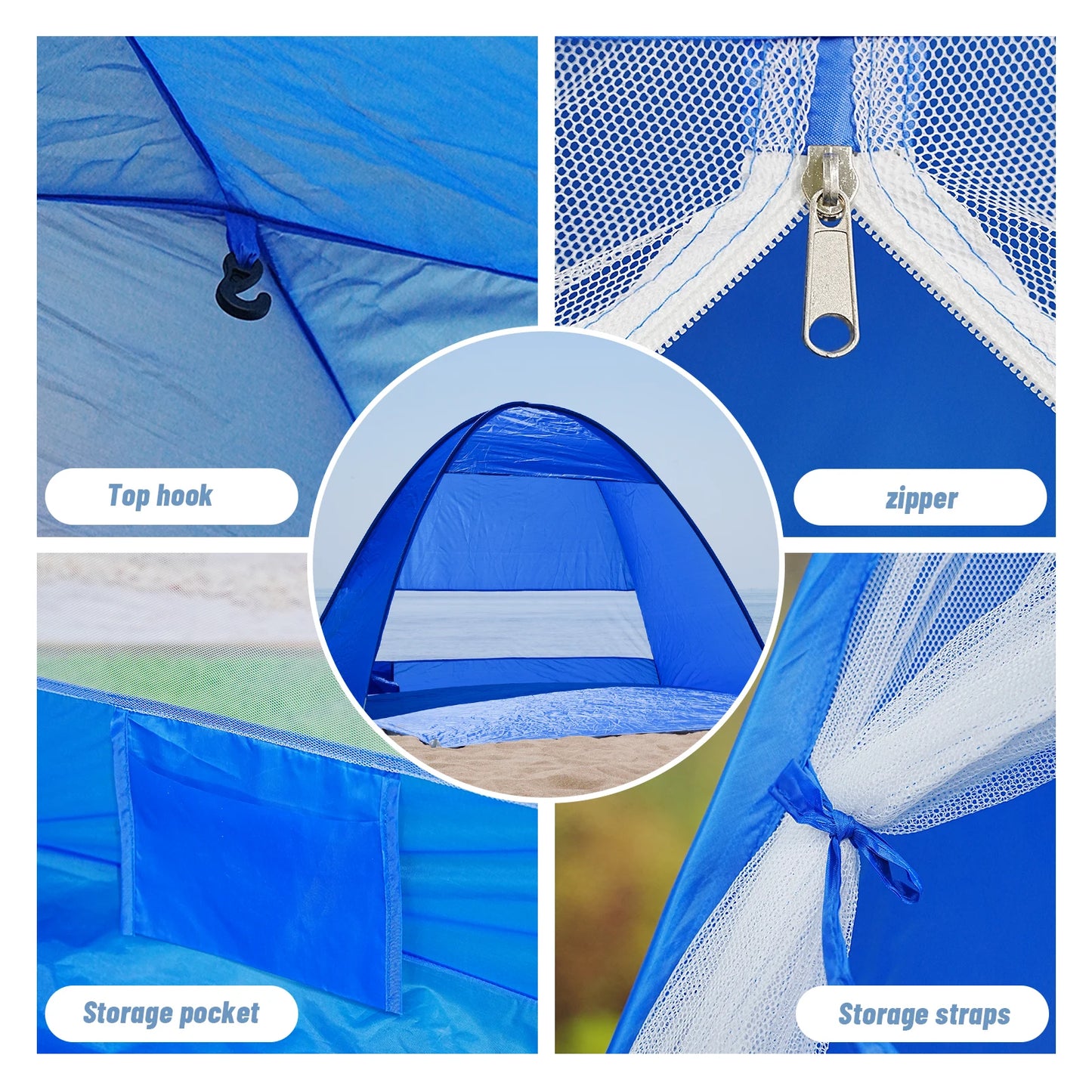 Pakicetus Pop Up Beach Tent With Carry Bag