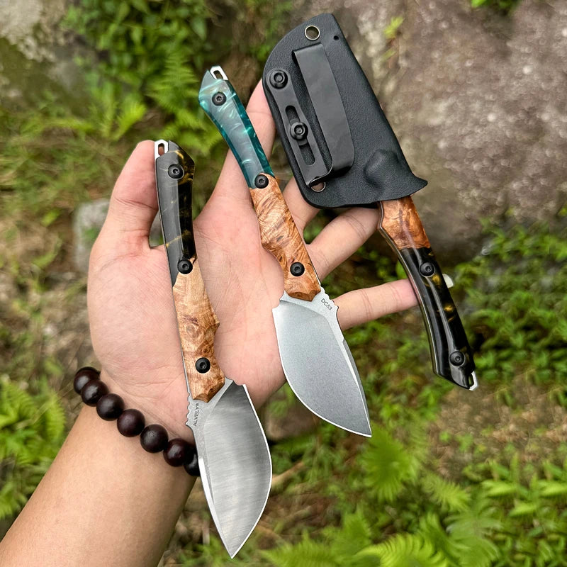 ALVELYDIY Fixed Blade Knife for Outdoor Survival and Camping