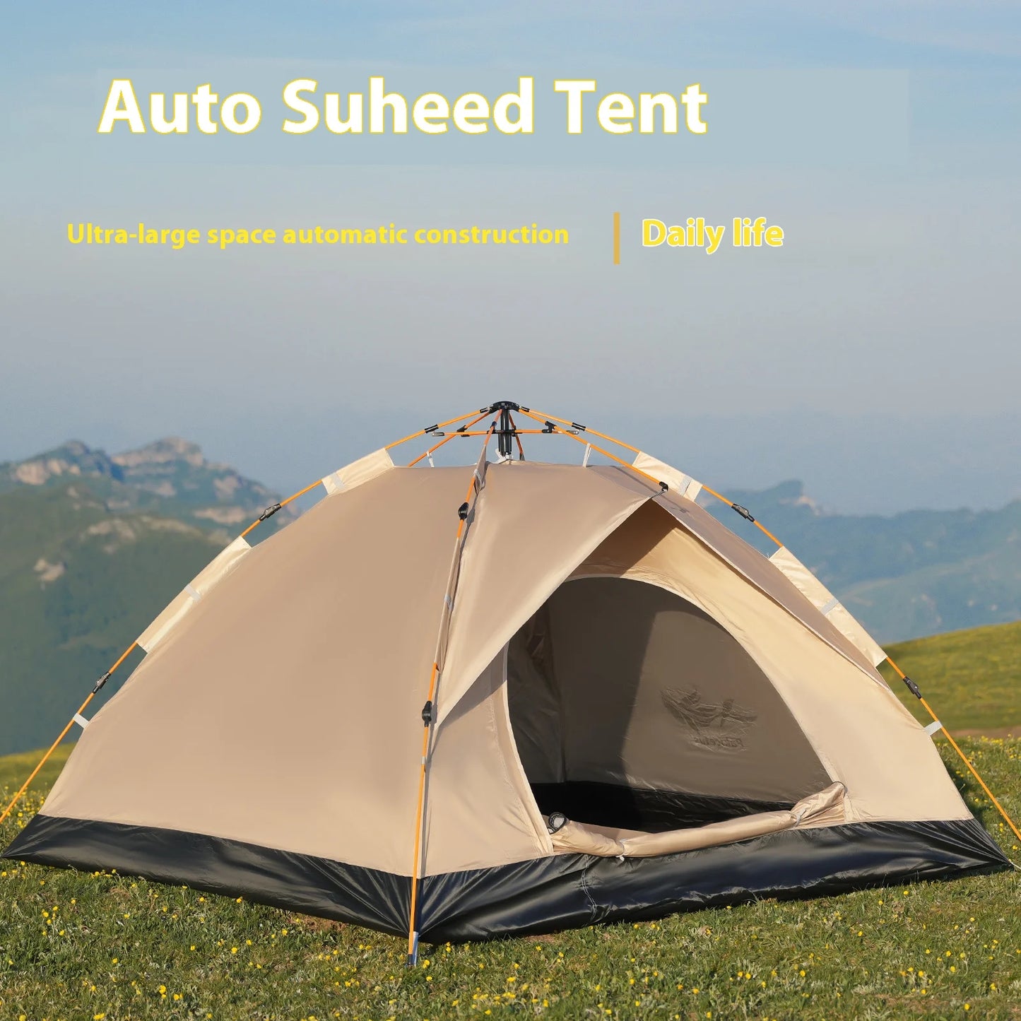 Pakicetus Instant Golden Tent Portable Sun Rain Shelter For Beach Camping
