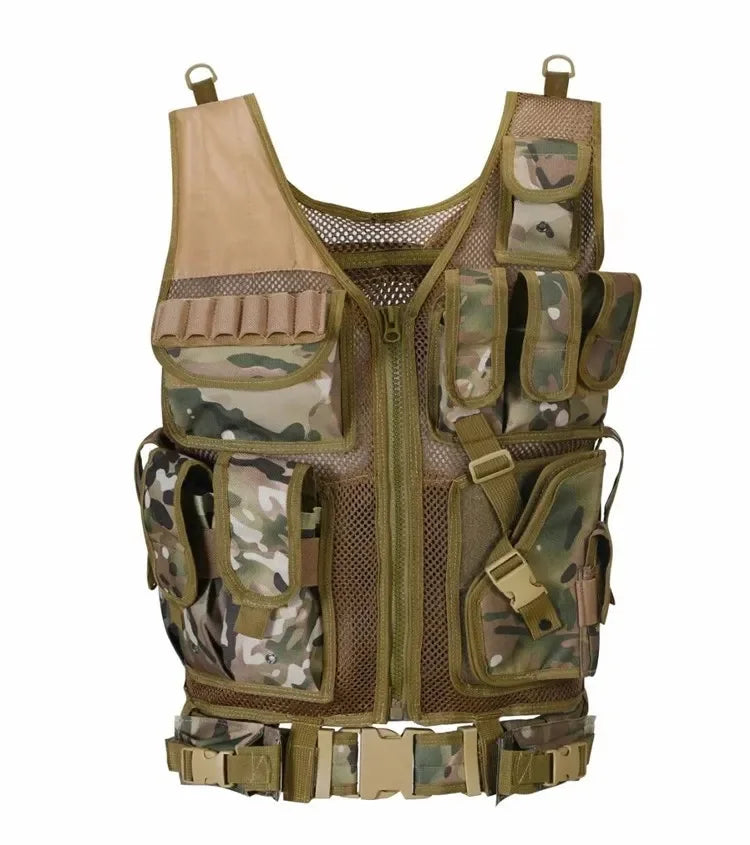 Adjustable MOLLE Tactical Vest for Airsoft and CS Games