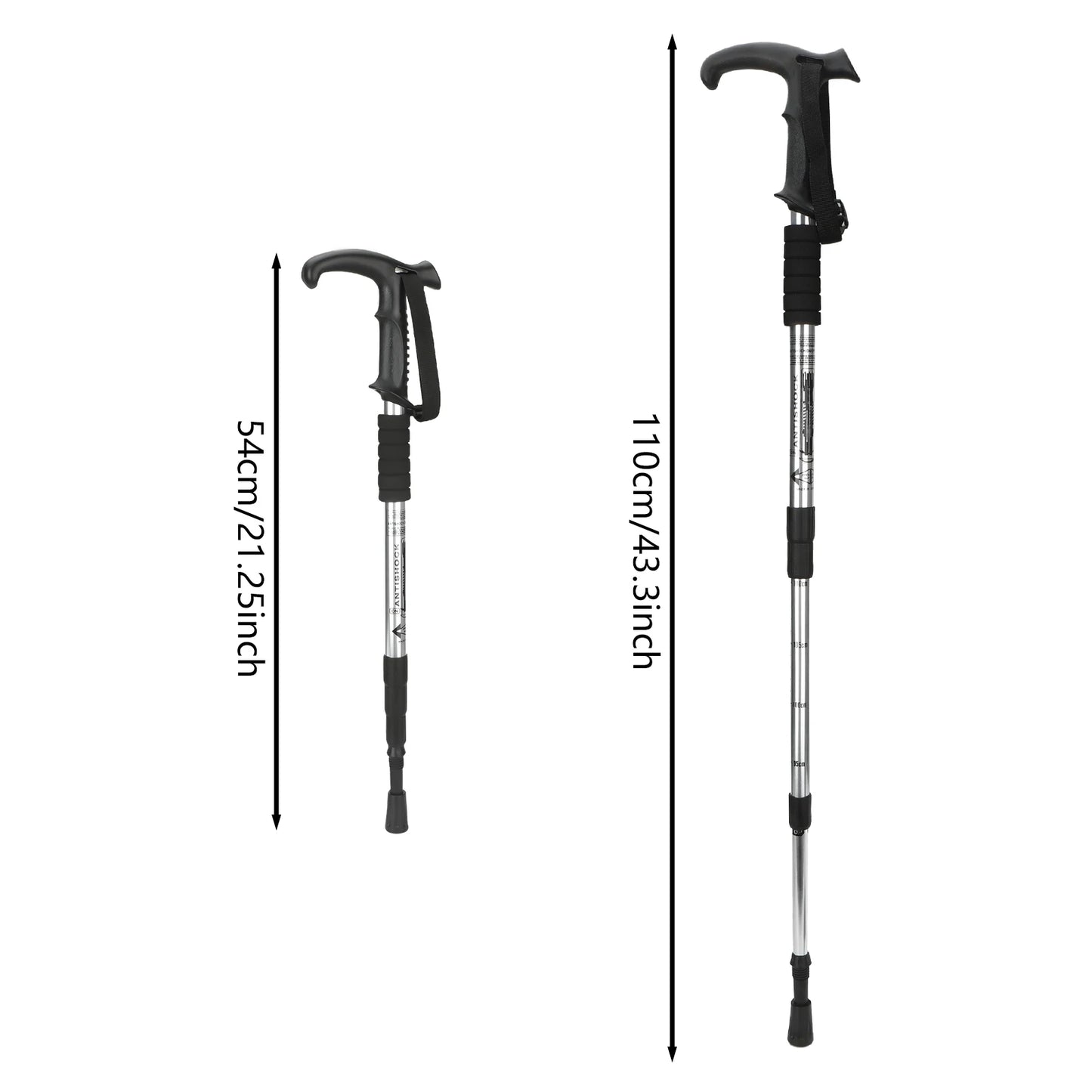 Telescopic Trekking Poles for Steep Climbs