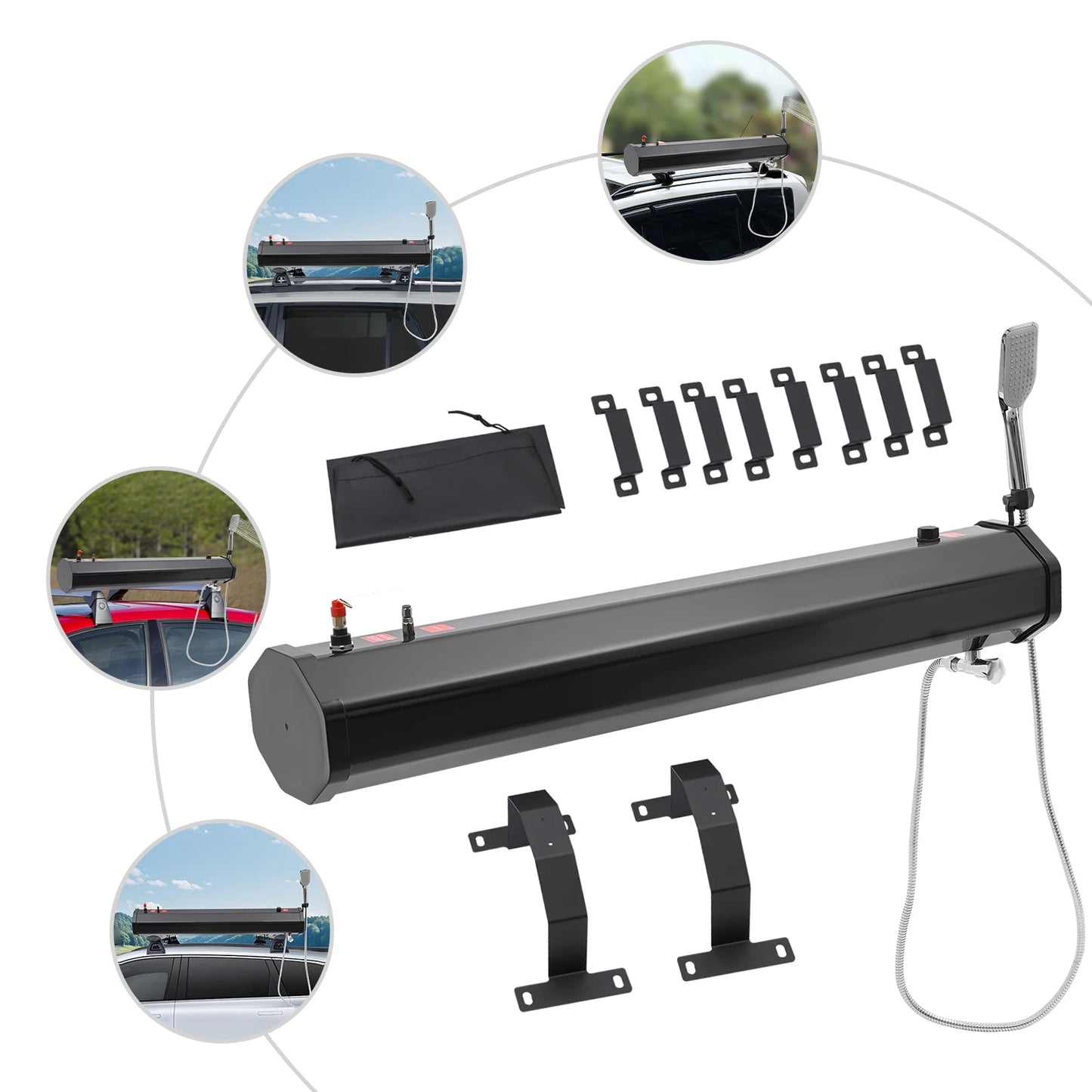 Roof Mounted Camping Shower For Vehicle Water Supply