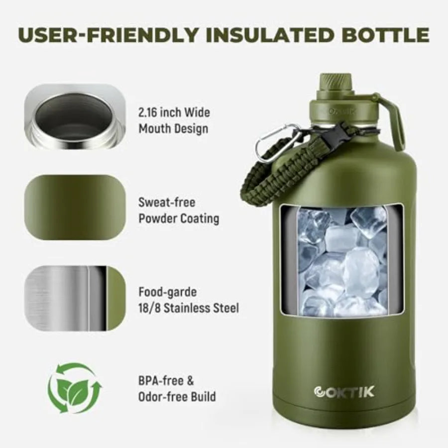 Insulated Stainless Steel Water Bottle Vacuum Seal Sports Bottle