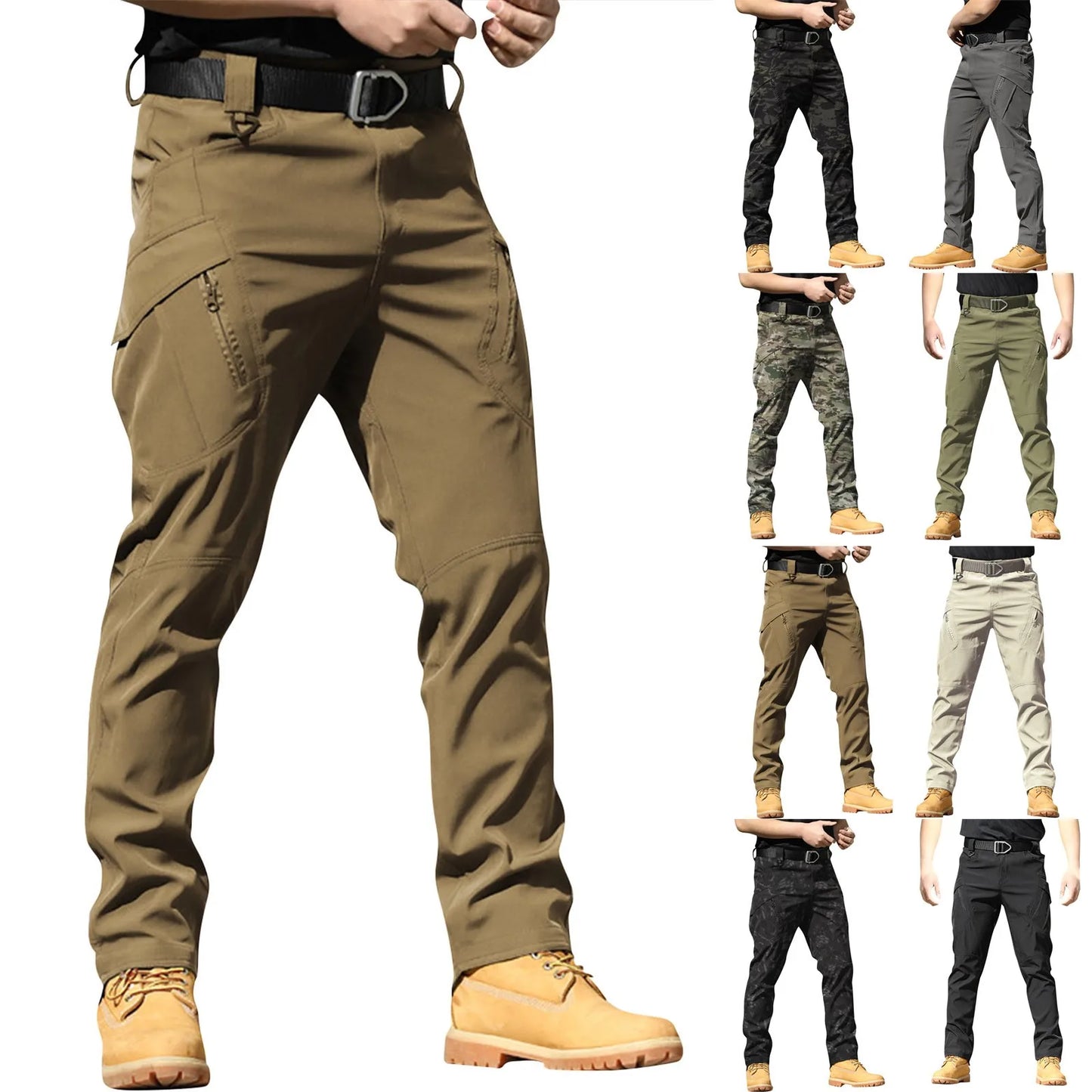 Outdoor Stretch Water Resistant Hiking Trousers Desert Camouflage Tactical Pants