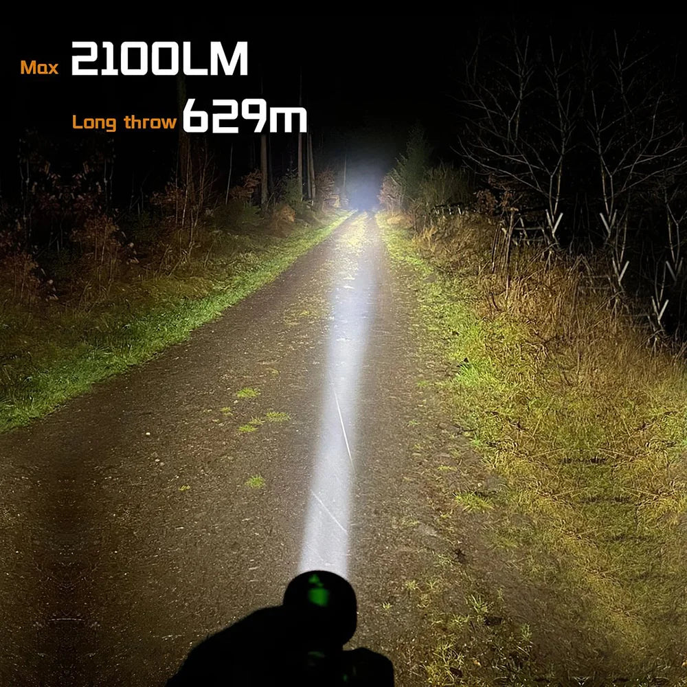Sofirn IF22A 2100lm Long Range USB C Rechargeable Flashlight
