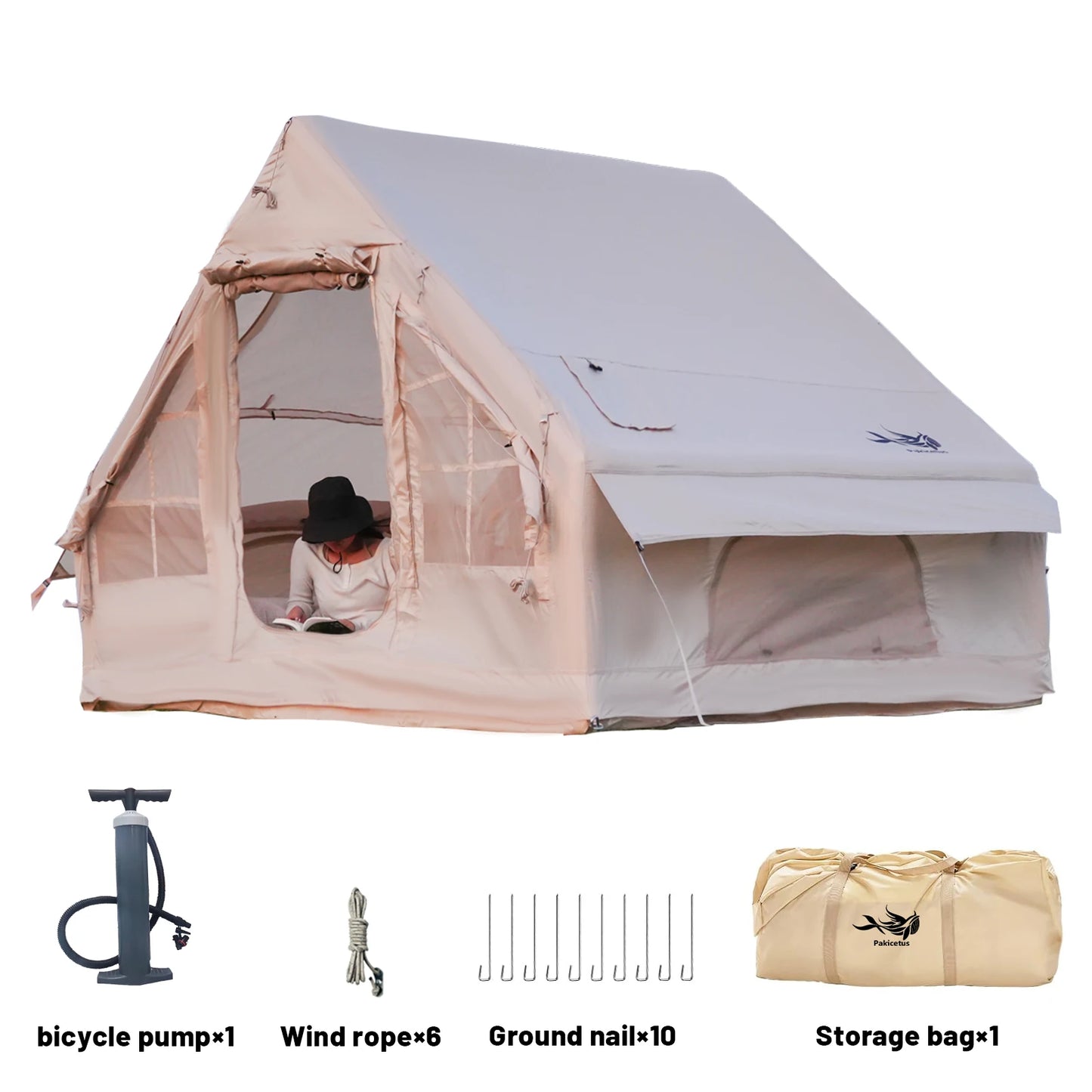 Pakicetus Luxury Inflatable Family Tents For Camping