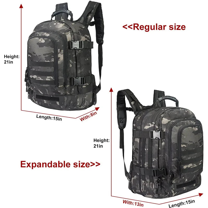 Unisex Camouflage Military Tactical Laptop Backpack Water Resistant