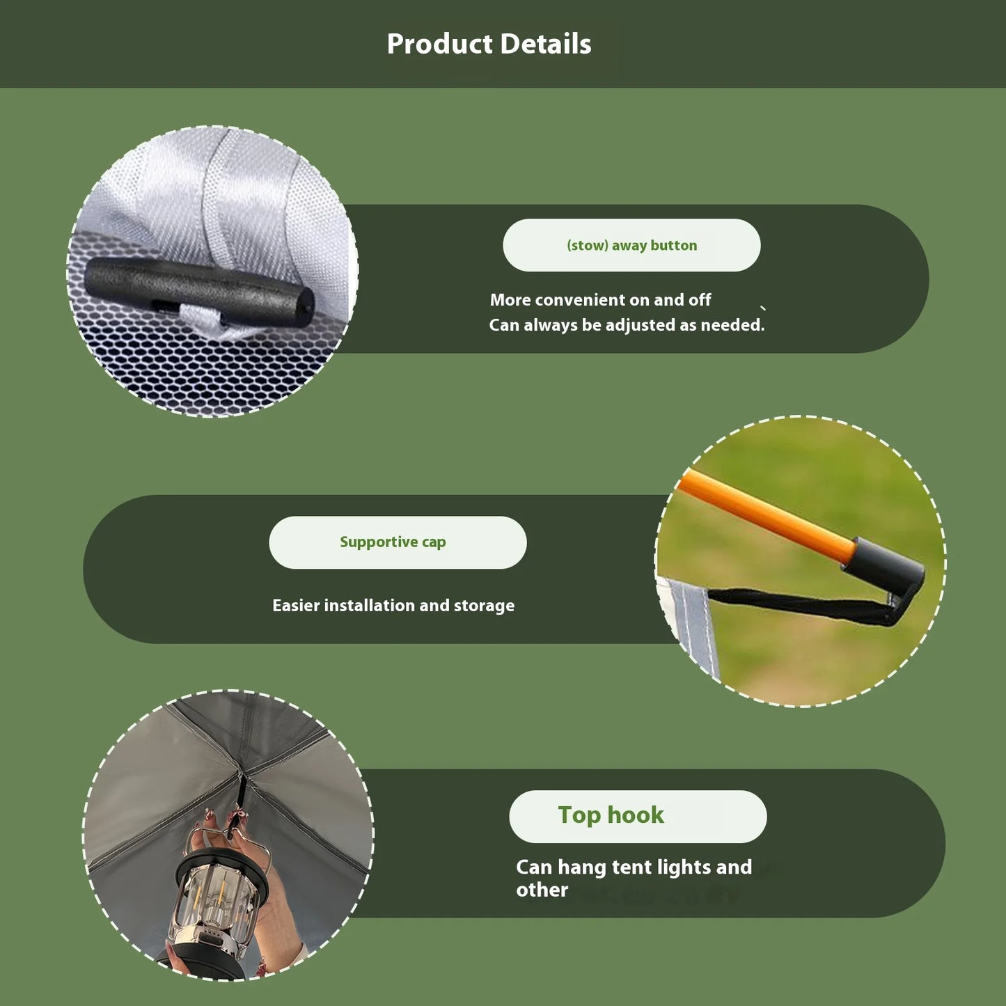 Pakicetus Compact Auto Tent Quick Setup All Weather Portable Shelter