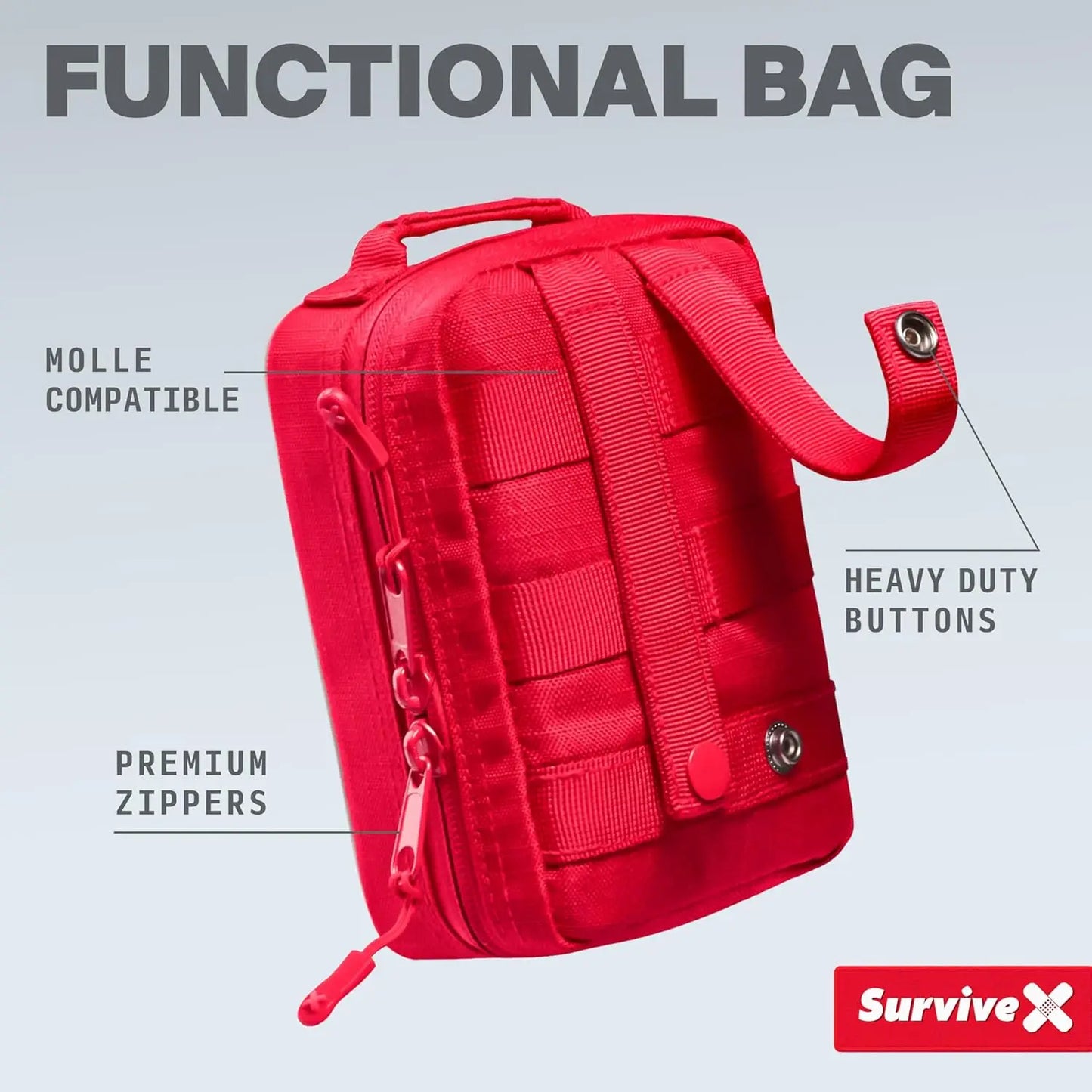 Portable Emergency First Aid Kit for Travel and Outdoor Activities