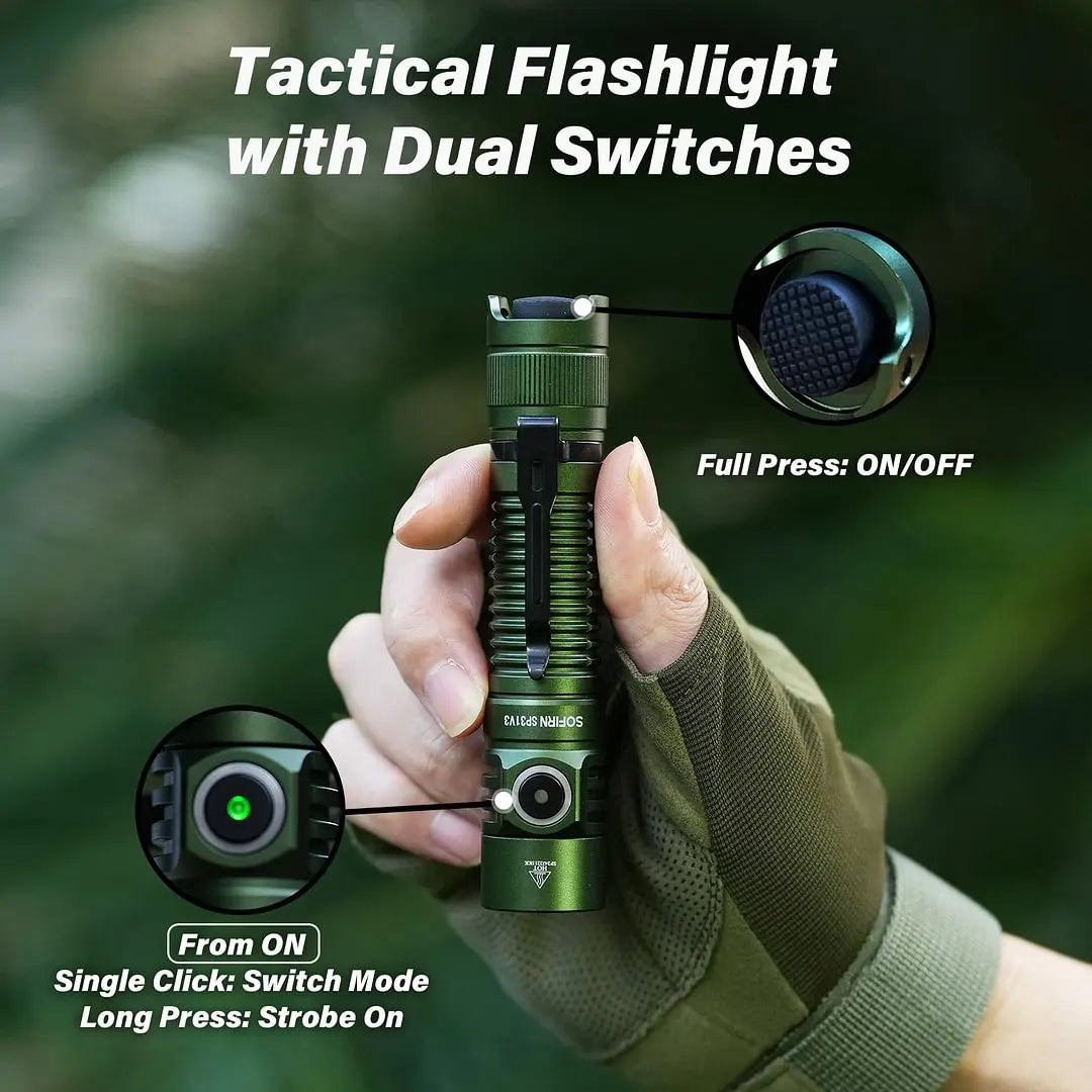 Sofirn SP31 V3.0 Tactical Flashlight 2000lm SST40 519A
