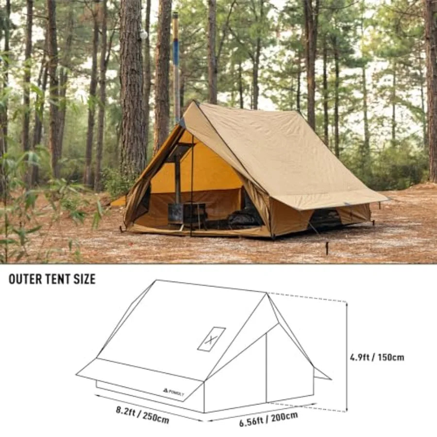 Camping Cabin Chalet Pro Wall Tent With Stove Jack