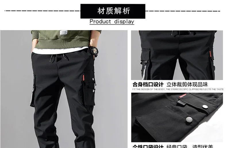 Men's Cargo Tactical Pants With Multi-Pockets
