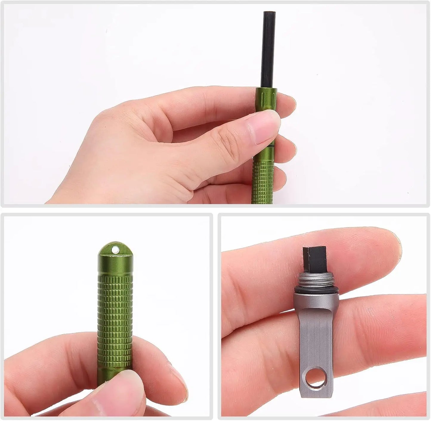 3-Pack Compact Fire Starter Sticks With Scraper For Survival