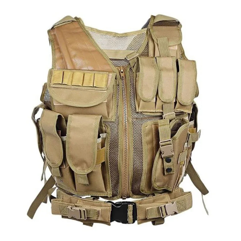 Adjustable MOLLE Tactical Vest for Airsoft and CS Games