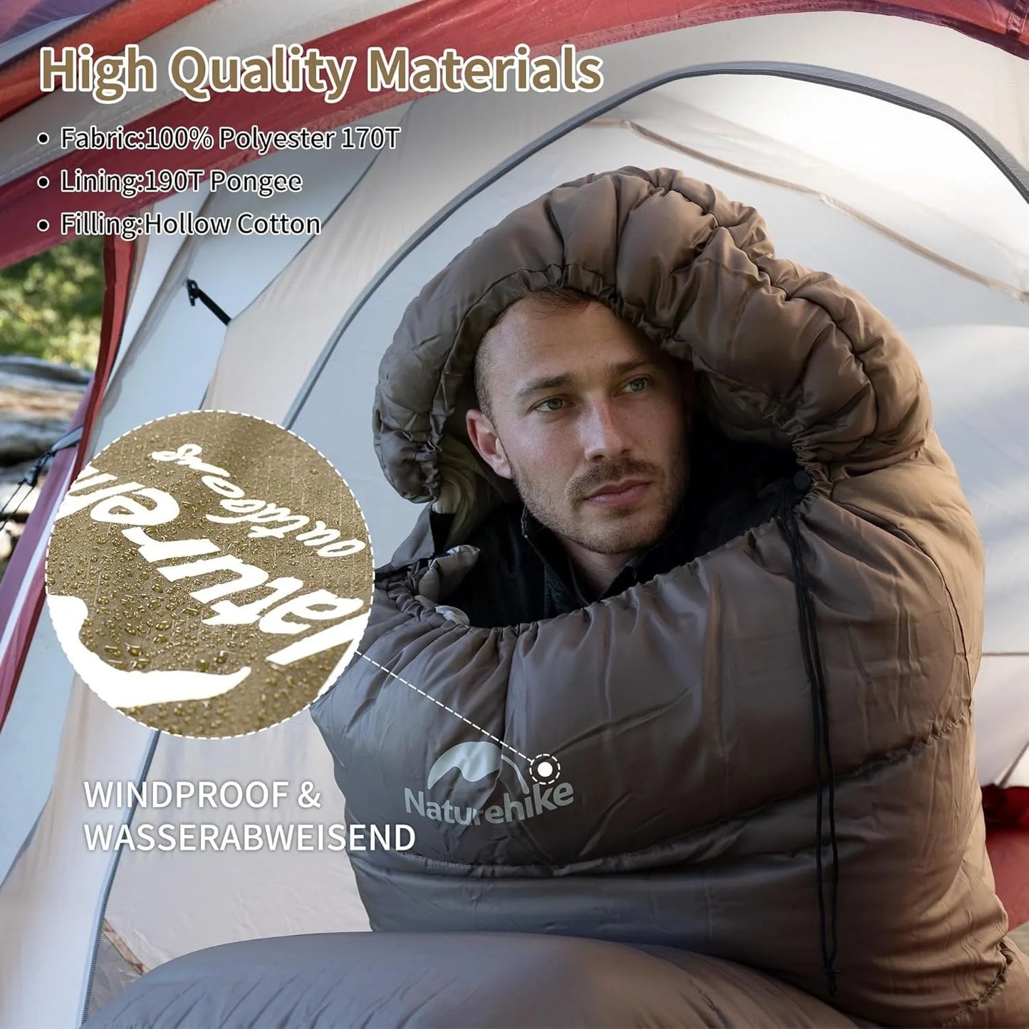 Naturehike MJ300 MJ600 Lightweight Waterproof Mummy Sleeping Bag