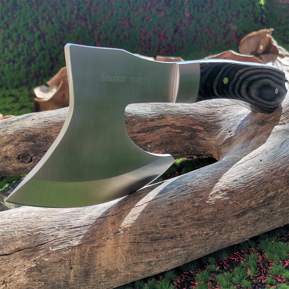 Doom Blade Portable Practical Axe With Wooden Handle Outdoors