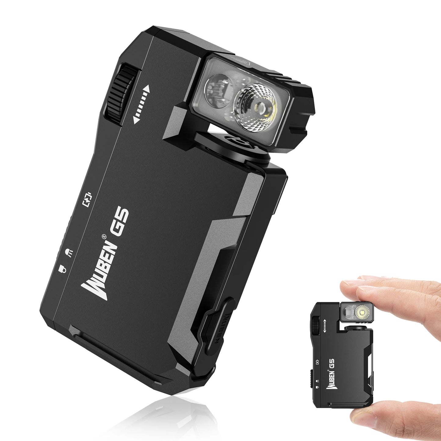 WUBEN G5 Rechargeable EDC Flashlight with RGB Light