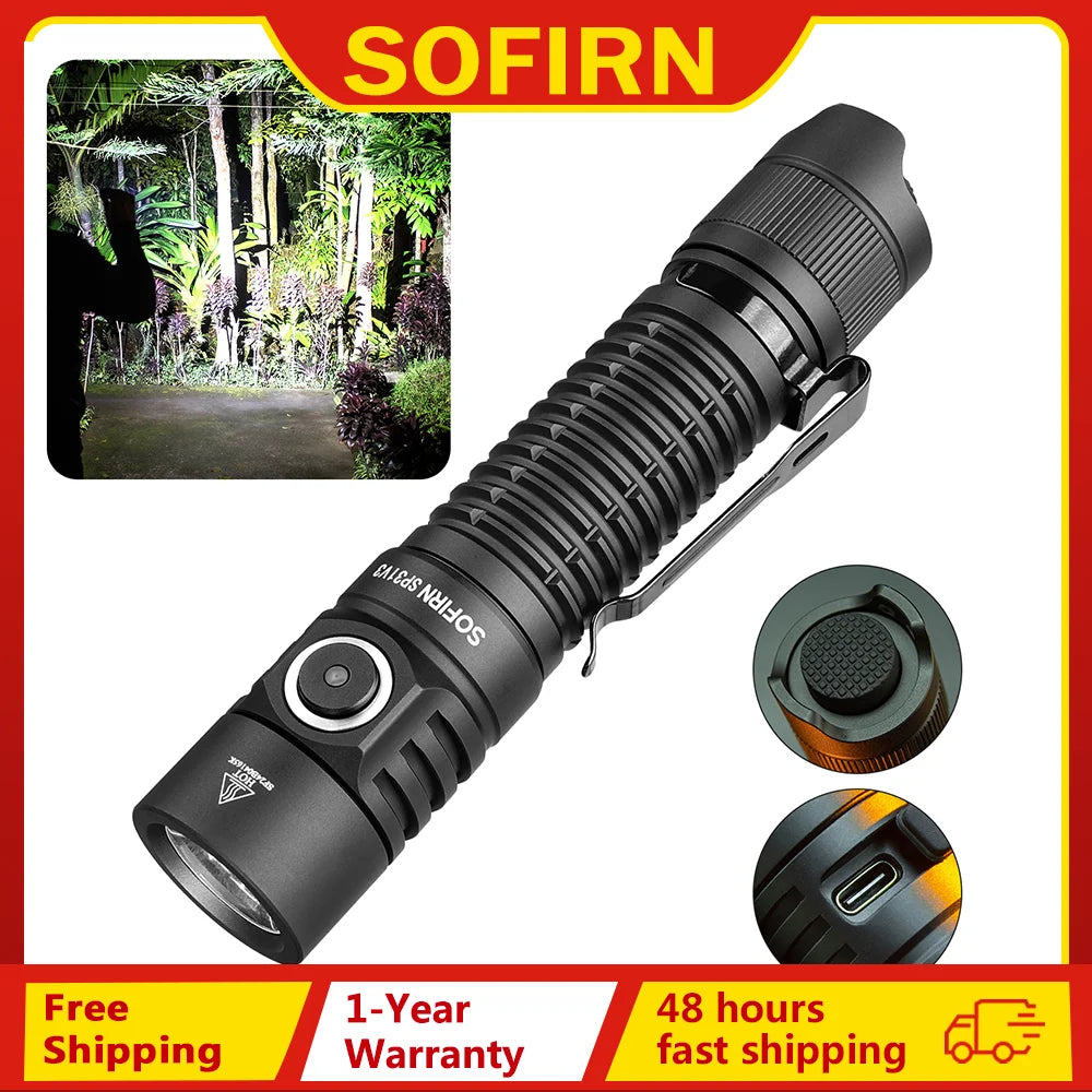 Sofirn SP31 V3.0 Tactical Flashlight 2000lm SST40 519A