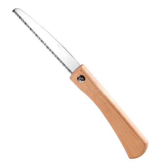 Folding Mini Hand Saw With Non Slip Wooden Handle Tool