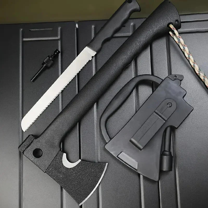 Doom Blade Outdoor Survival Axe With Fire Starter For Camping
