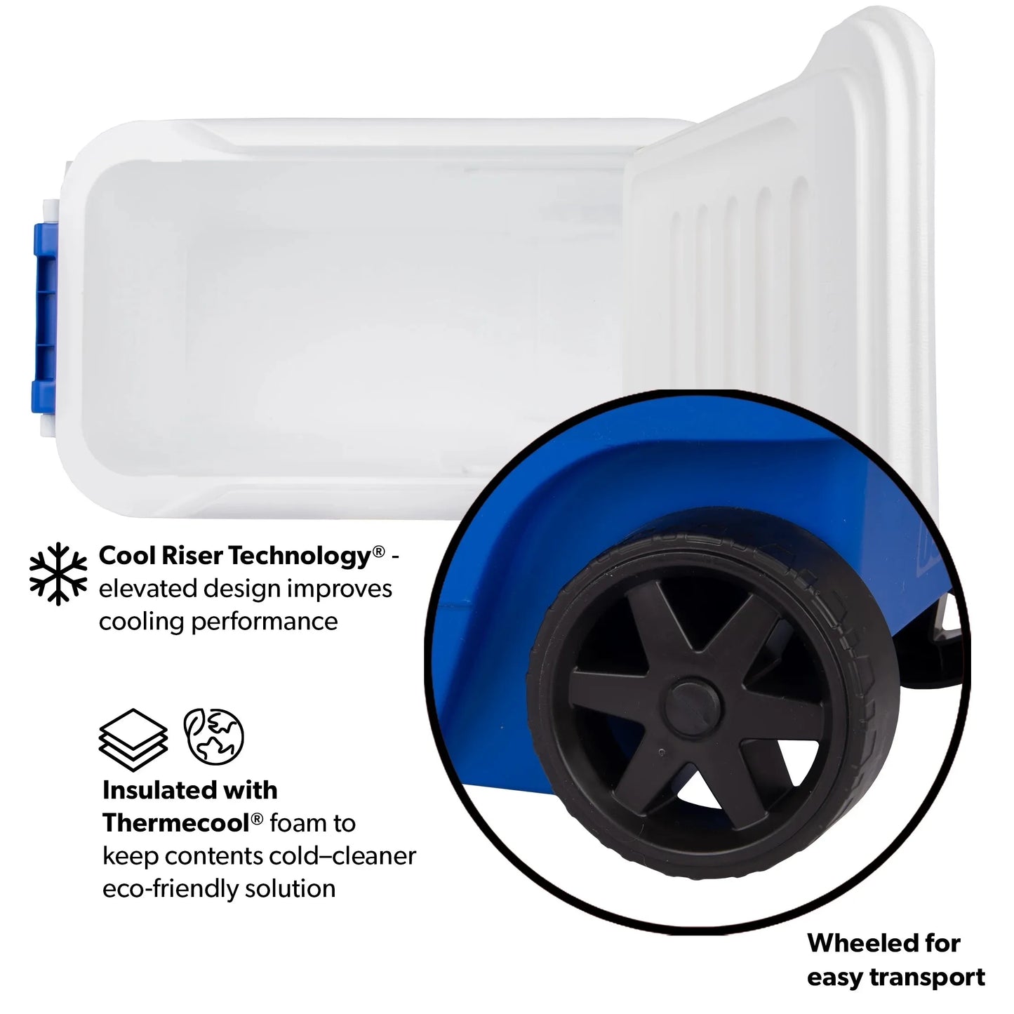 Wheelie Cool Hard Sided Cooler With Wheels