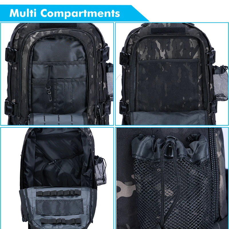 Tactical Backpack Military Daypack Molle Bug Out Bag for Travel