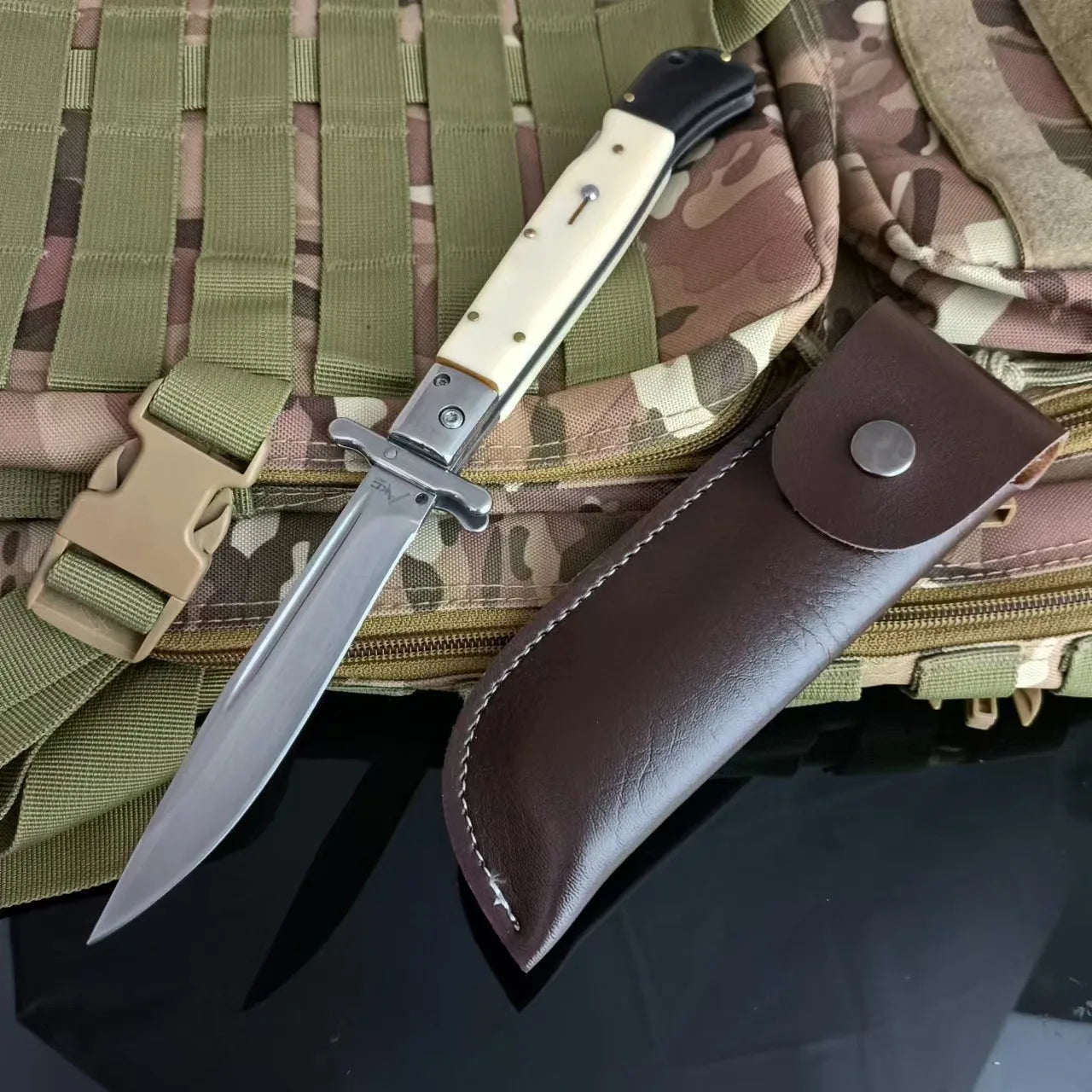 DIY Supplies Folding Outdoor Knife 440C Blade