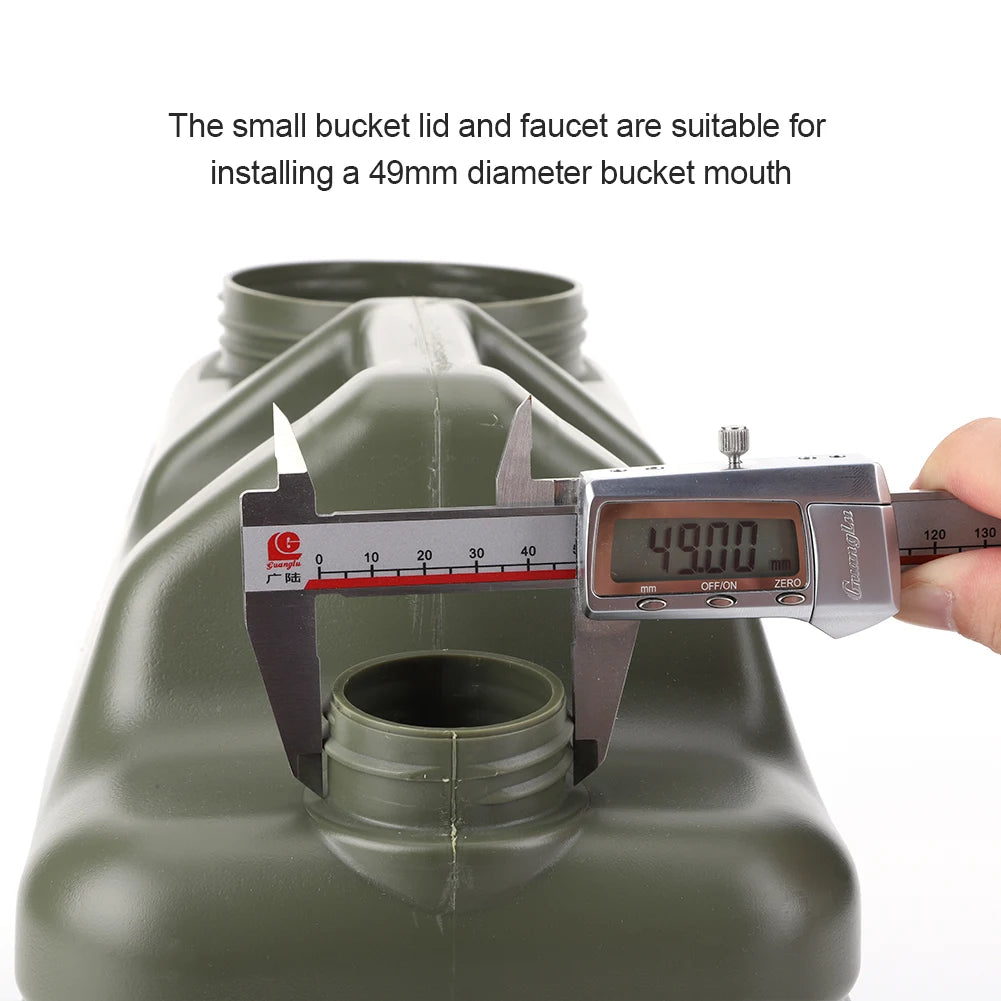 Leak Proof Camping Water Bucket Cover With Faucet Lid