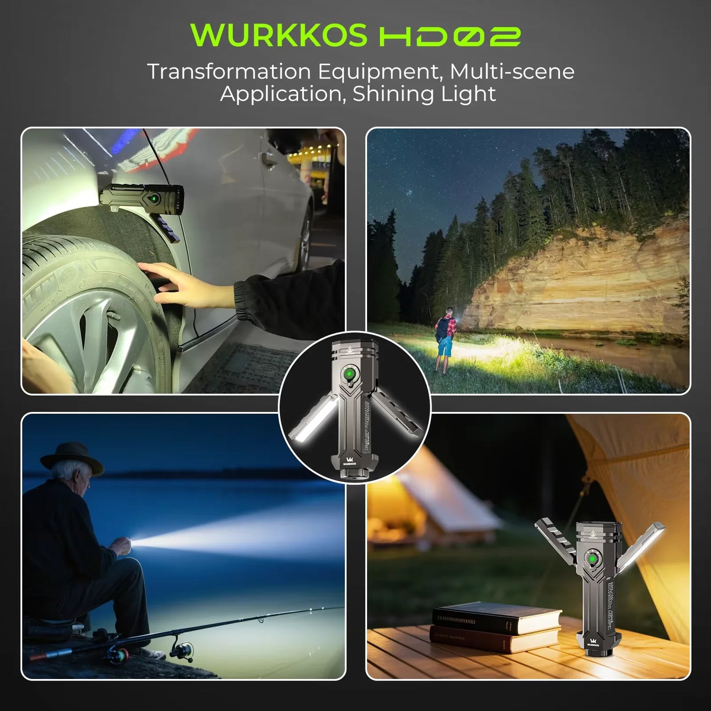 Wurkkos HD02 LED Camping Lantern With Rechargeable Battery