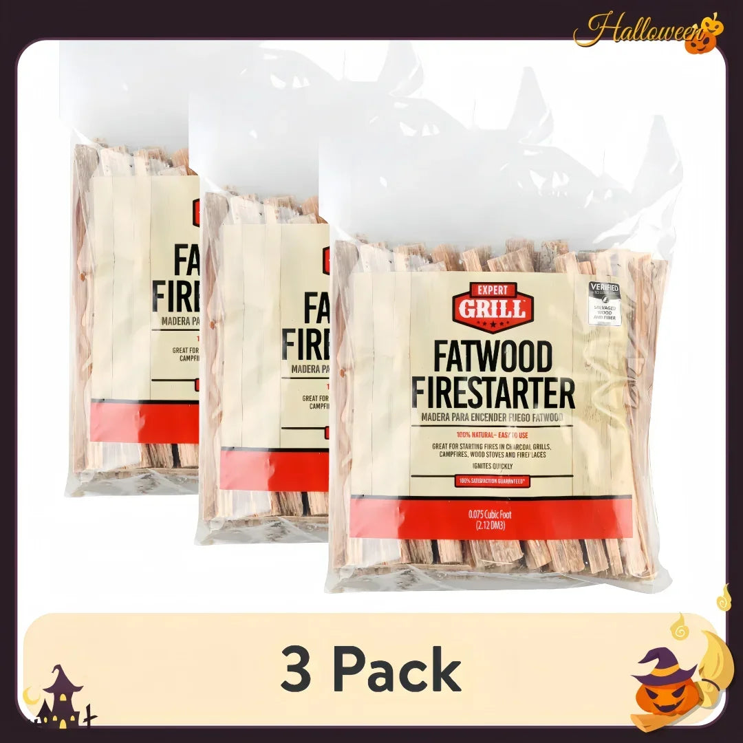 Fatwood Firestarter Pine Wood For Easy Fire Ignition Camping Use