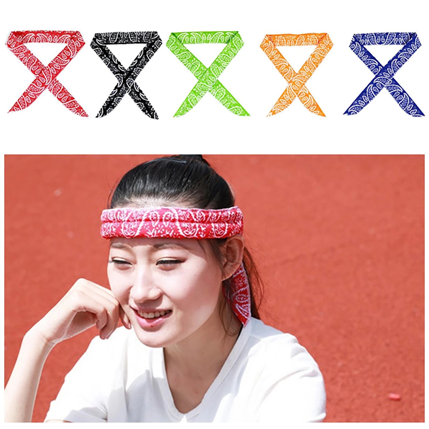 APWIKOGERCraft 5 Piece Cooling Bandana Neck Wraps For Outdoor Sports