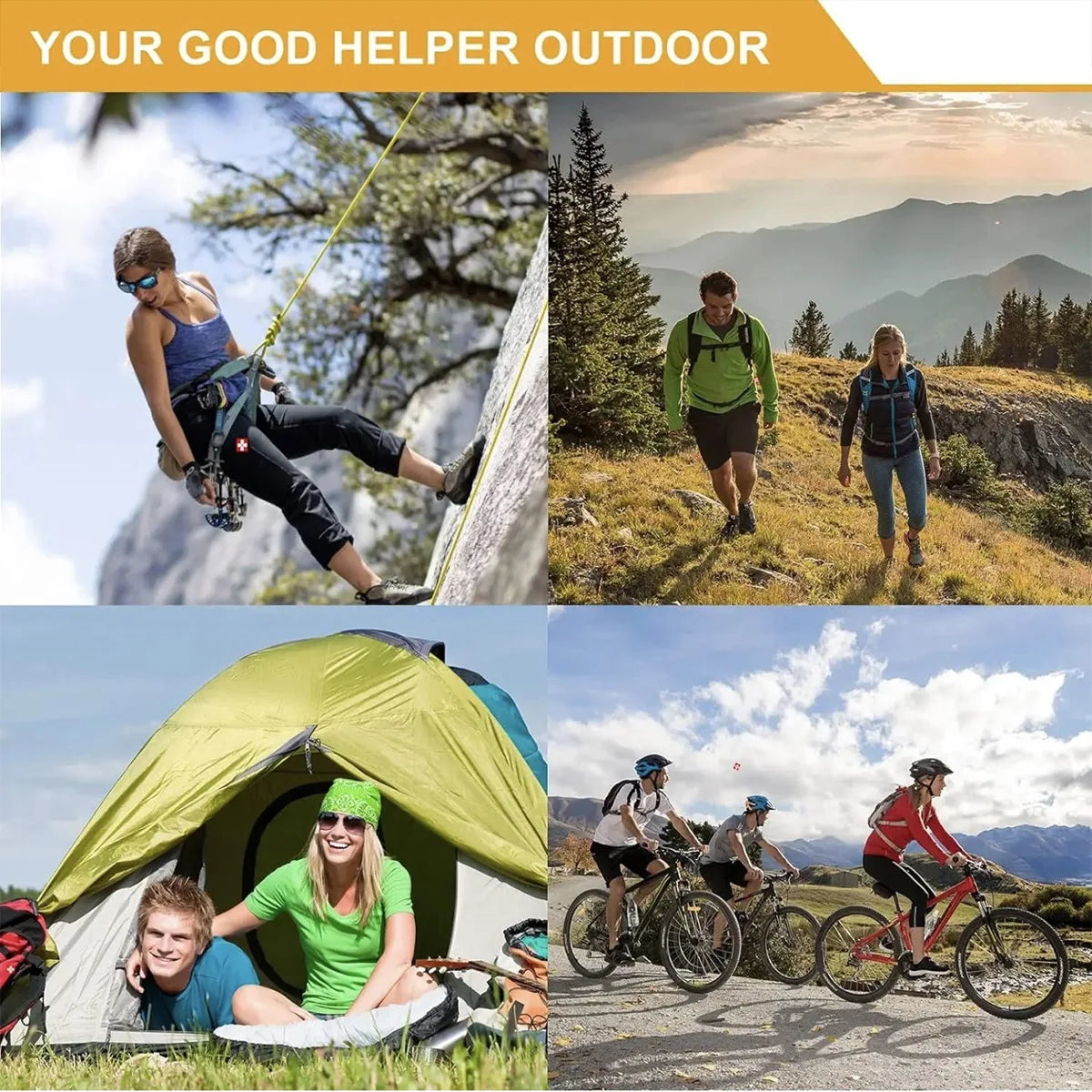 Outdoor Survival First Aid Kit 142 Pcs Emergency Camping Set