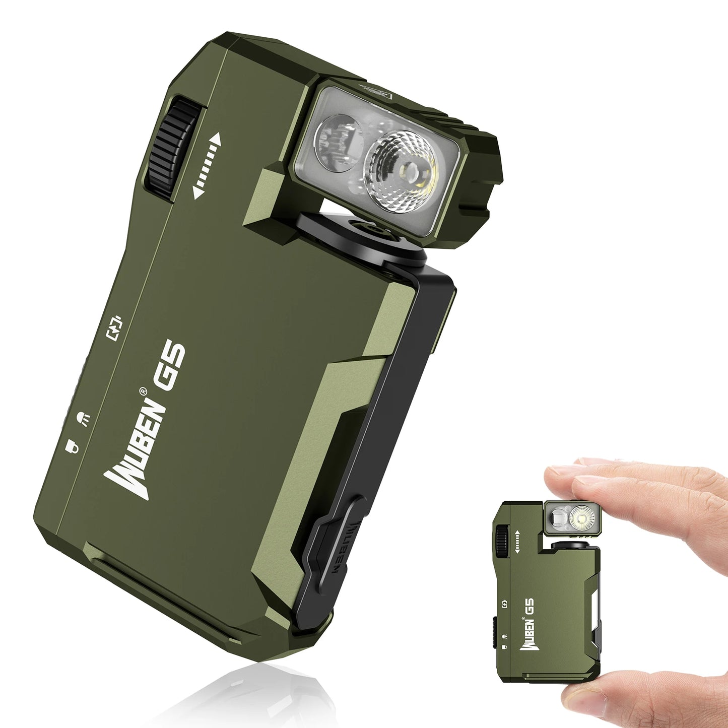 WUBEN G5 Rechargeable EDC Flashlight with RGB Light